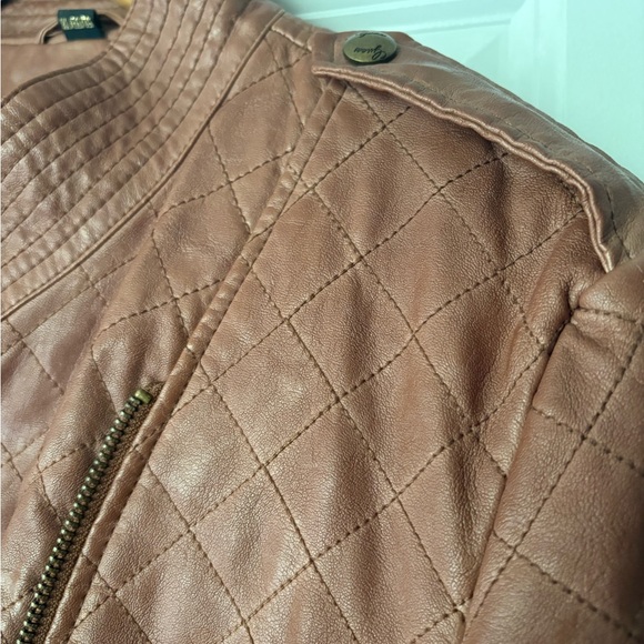 Guess Faux Leather Moto Jacket - Picture 6 of 8